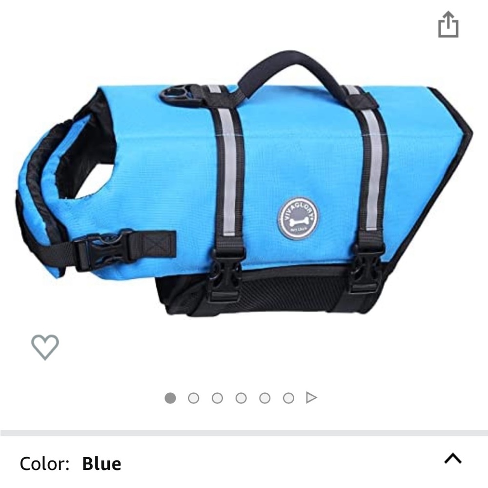 Vivaglory Ripstop Dog Life Vest, Reflective & Adjustable